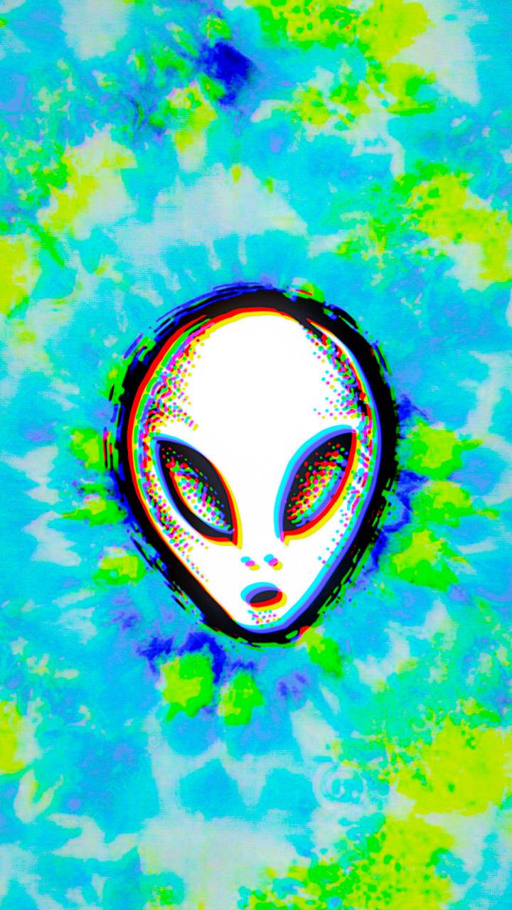 720x1280 Trippy Alien Wallpaper