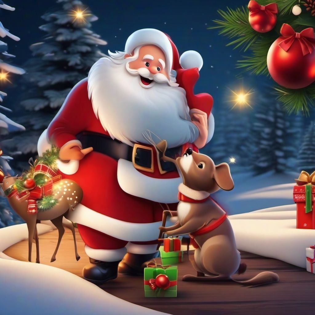 1024x1024 Christmas Background Wallpaper