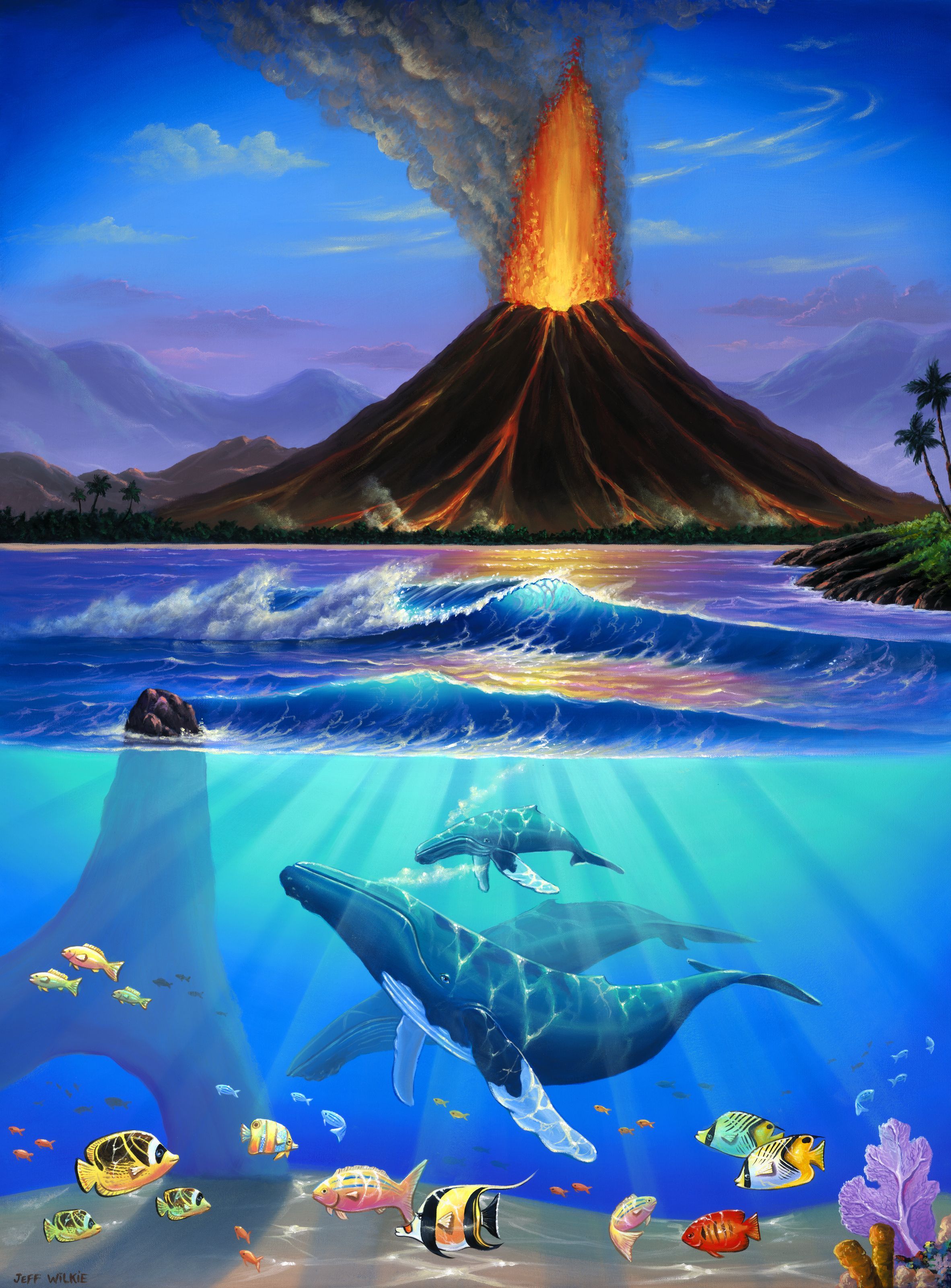 2364x3200 Kilauea Mural Your Way