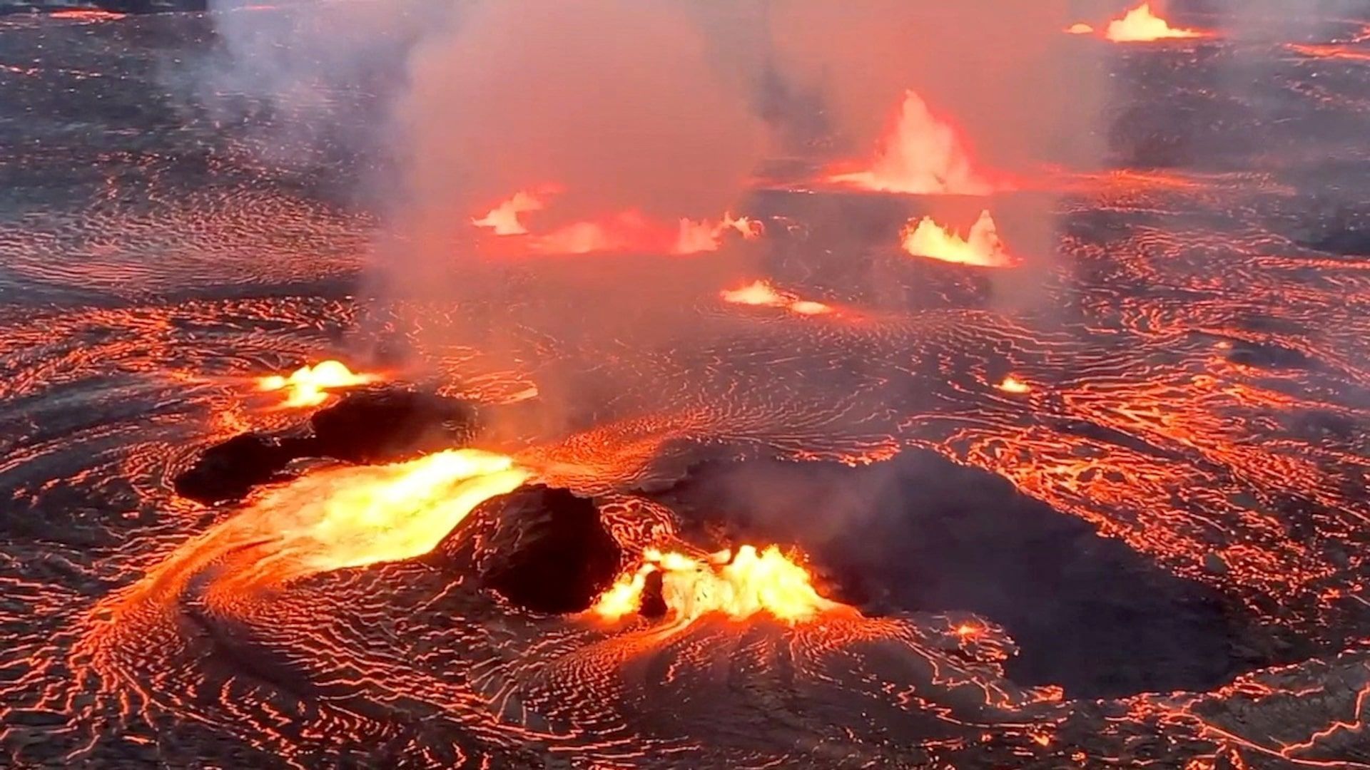 1920x1080 eruption of Hawaii's Kilauea volcano