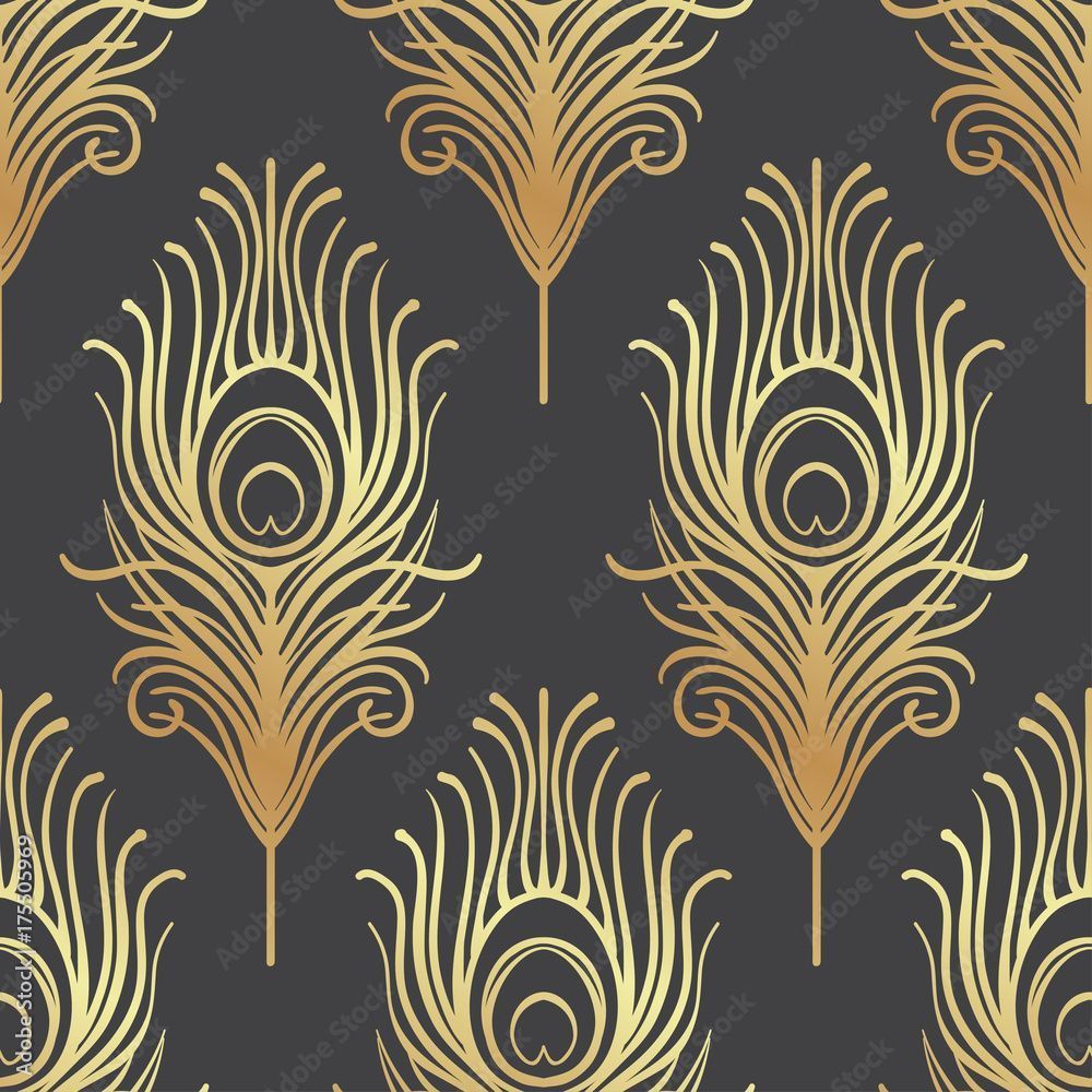 1000x1000 Art deco style geometric seamless