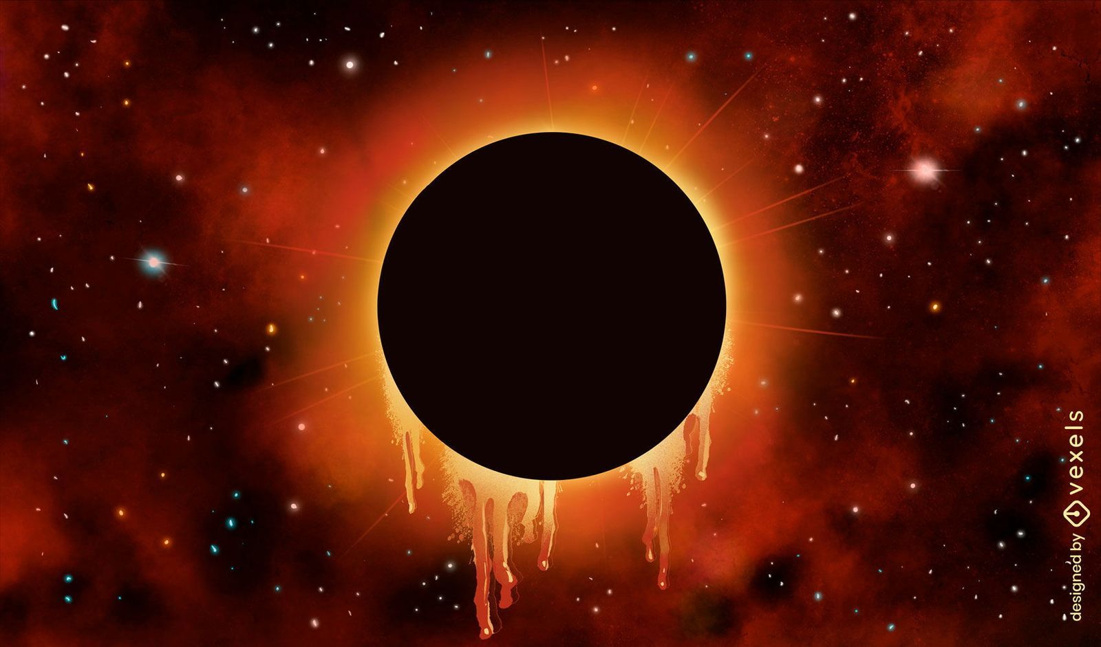 1600x941 Solar Eclipse In Space Illustration