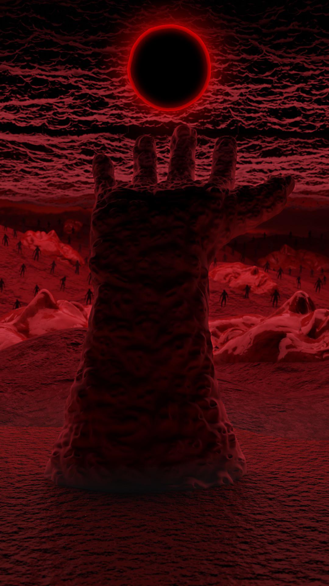 1080x1920 Eclipse scenery in Blender. thoughts