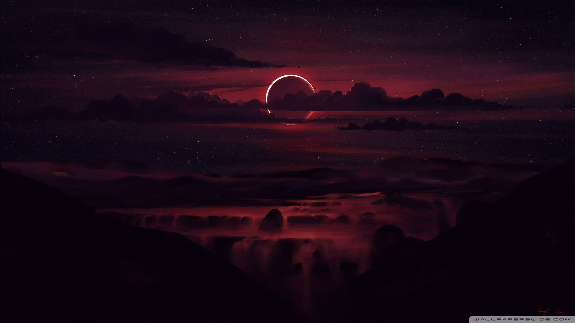 1920x1080 Blood Moon Eclipse
