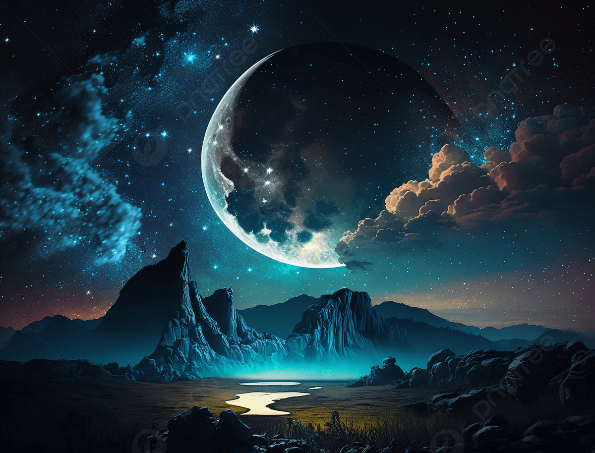 1200x914 Lunar Eclipse Starry Sky Dazzling