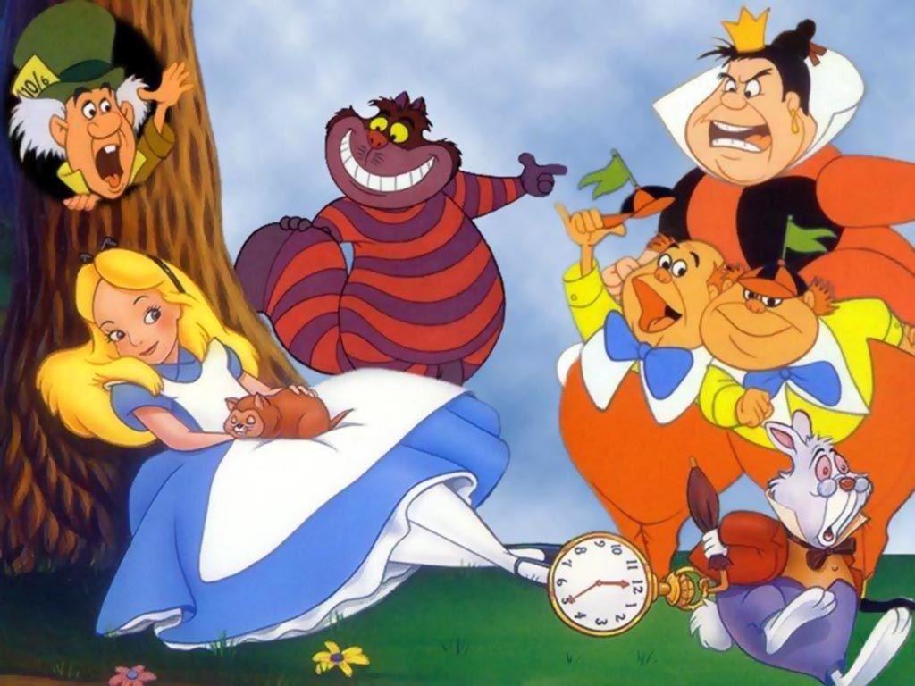 1024x768 Alice In Wonderland Cartoon Wallpaper, Awesome Alice In Wonderland