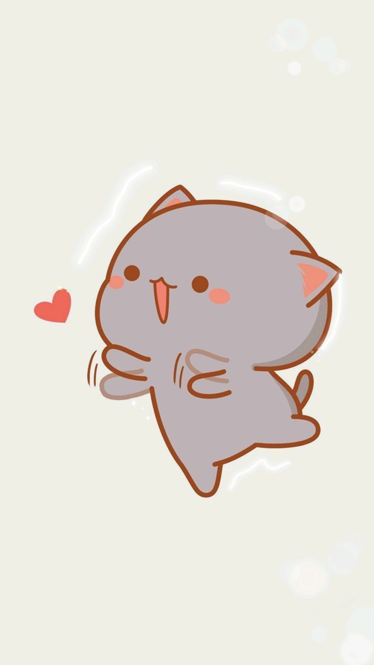 736x1308 peach cats aesthetic wallpaper