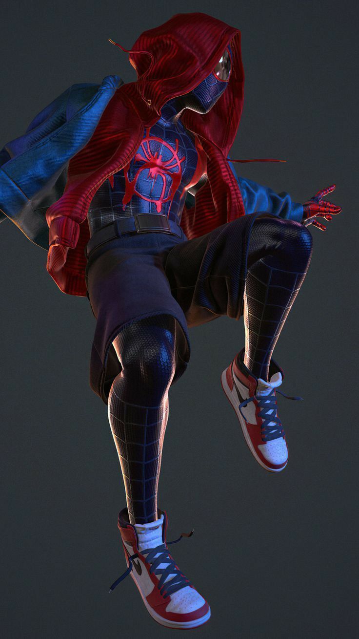 736x1308 Miles spiderman store
