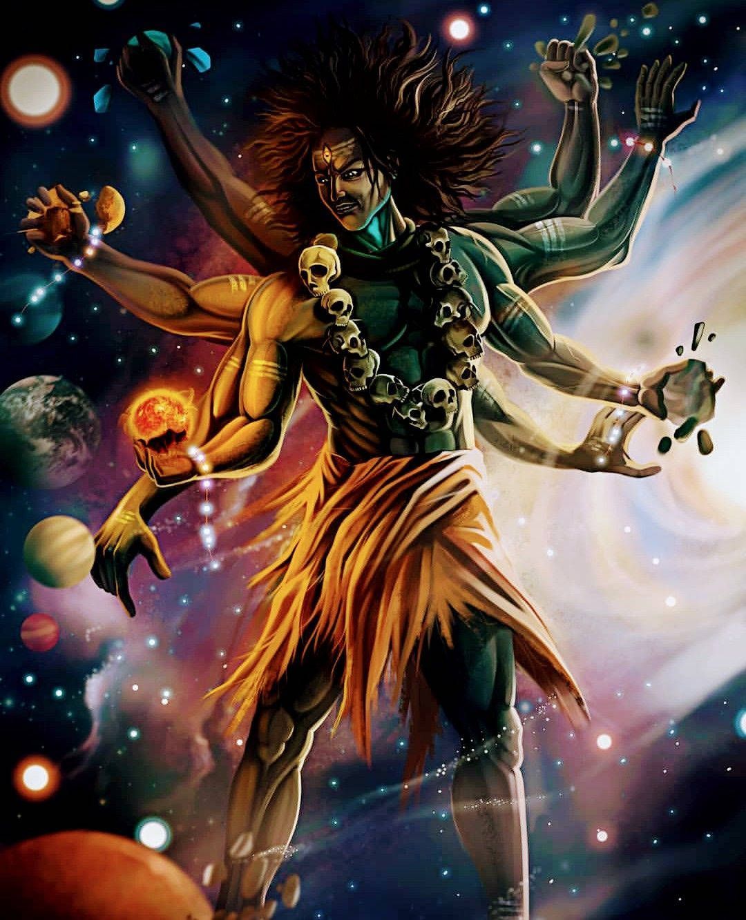 1080x1333 Download Lord Shiva Mahakal In Universe