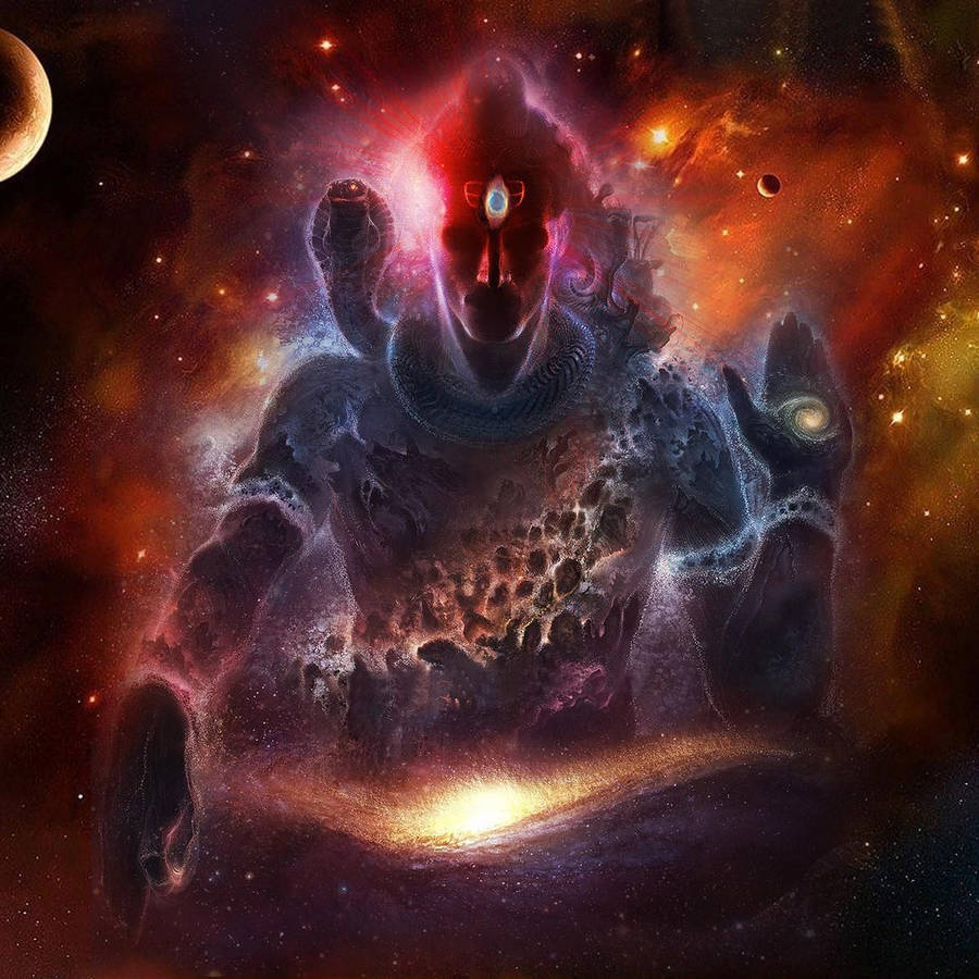 900x900 Shiv Tandav Shiva Galaxy Aesthetic