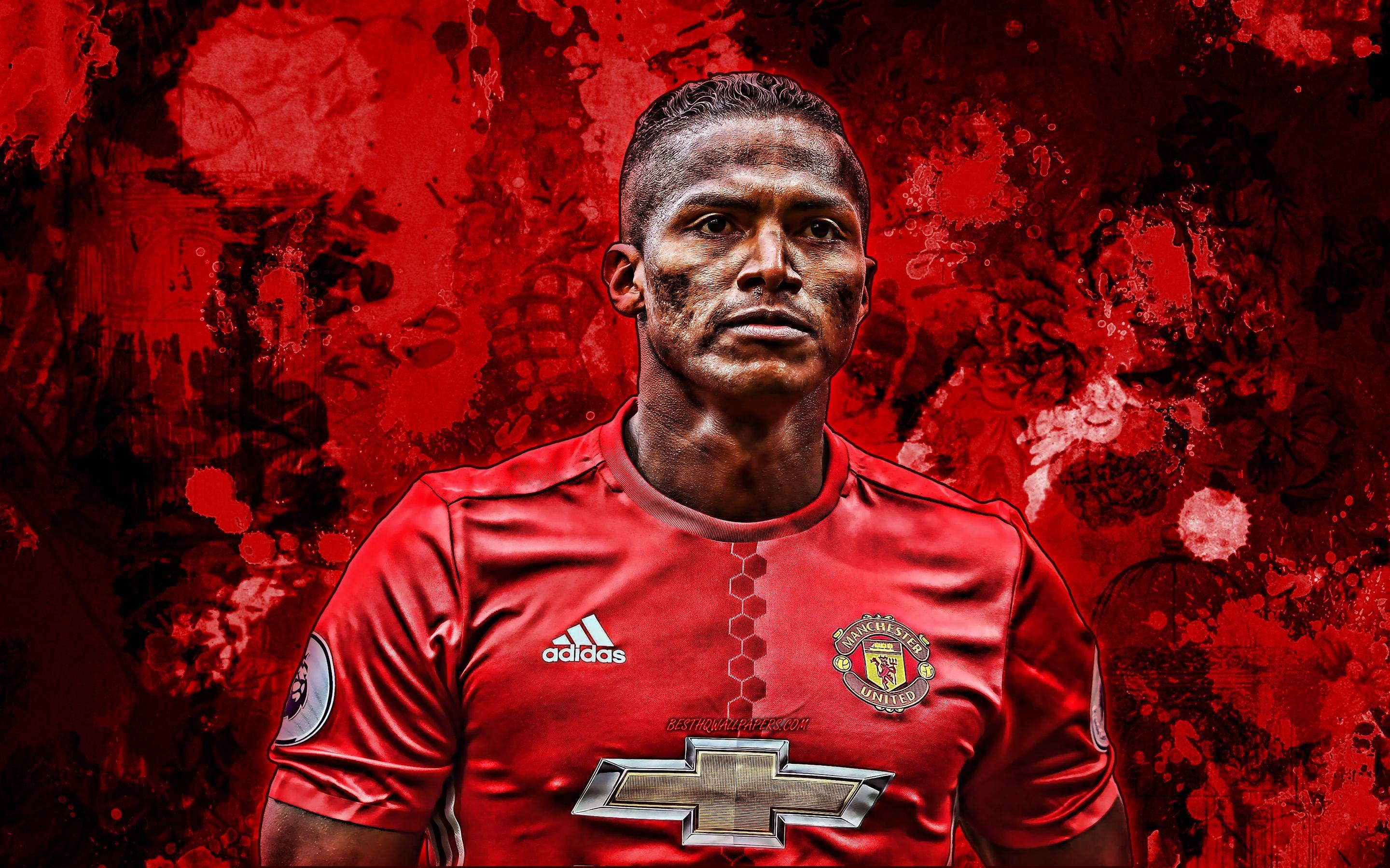 2880x1800 Download wallpaper Antonio Valencia, red paint