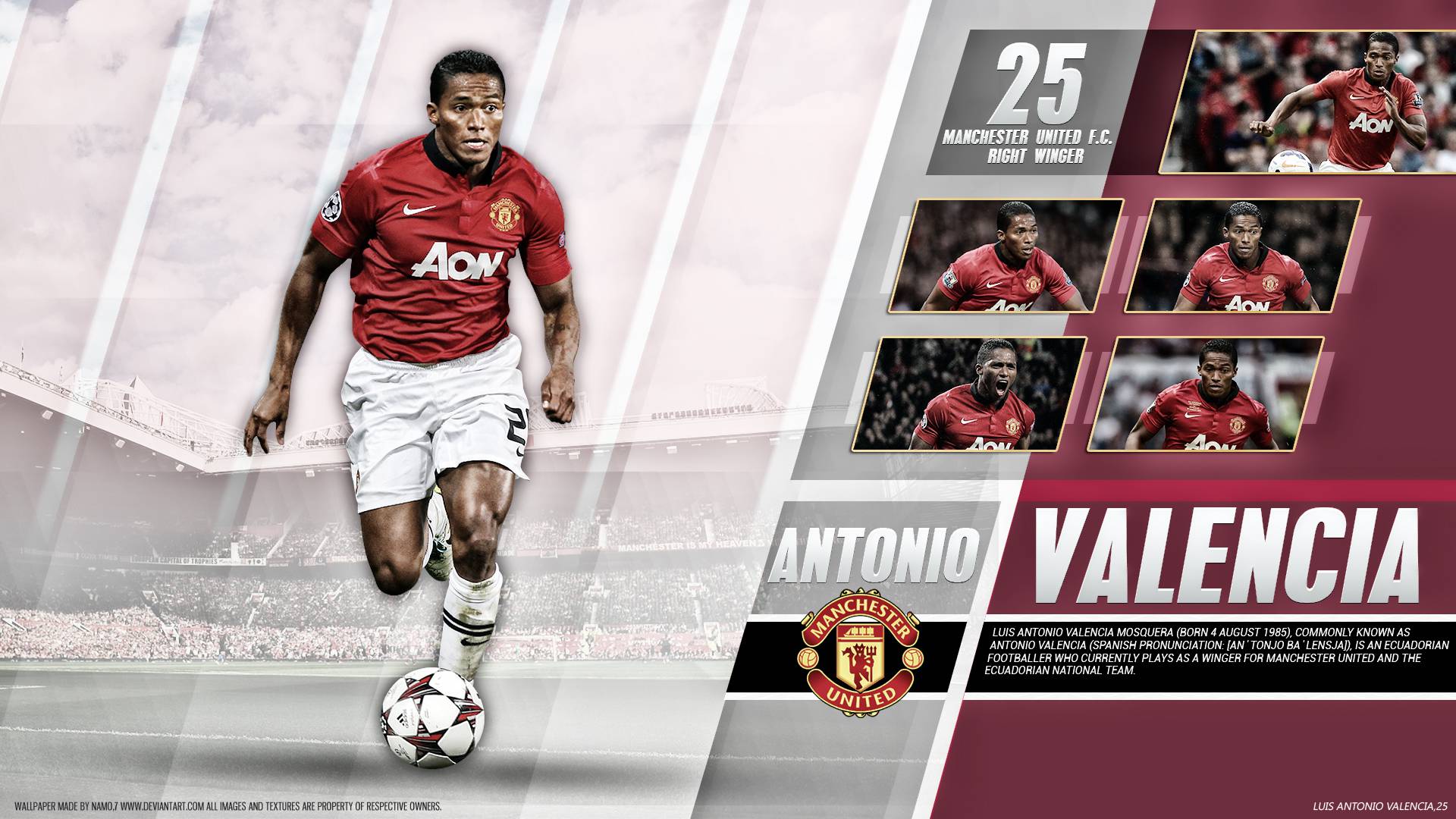 1920x1080 Antonio Valencia Wallpaper HD Wallpaper
