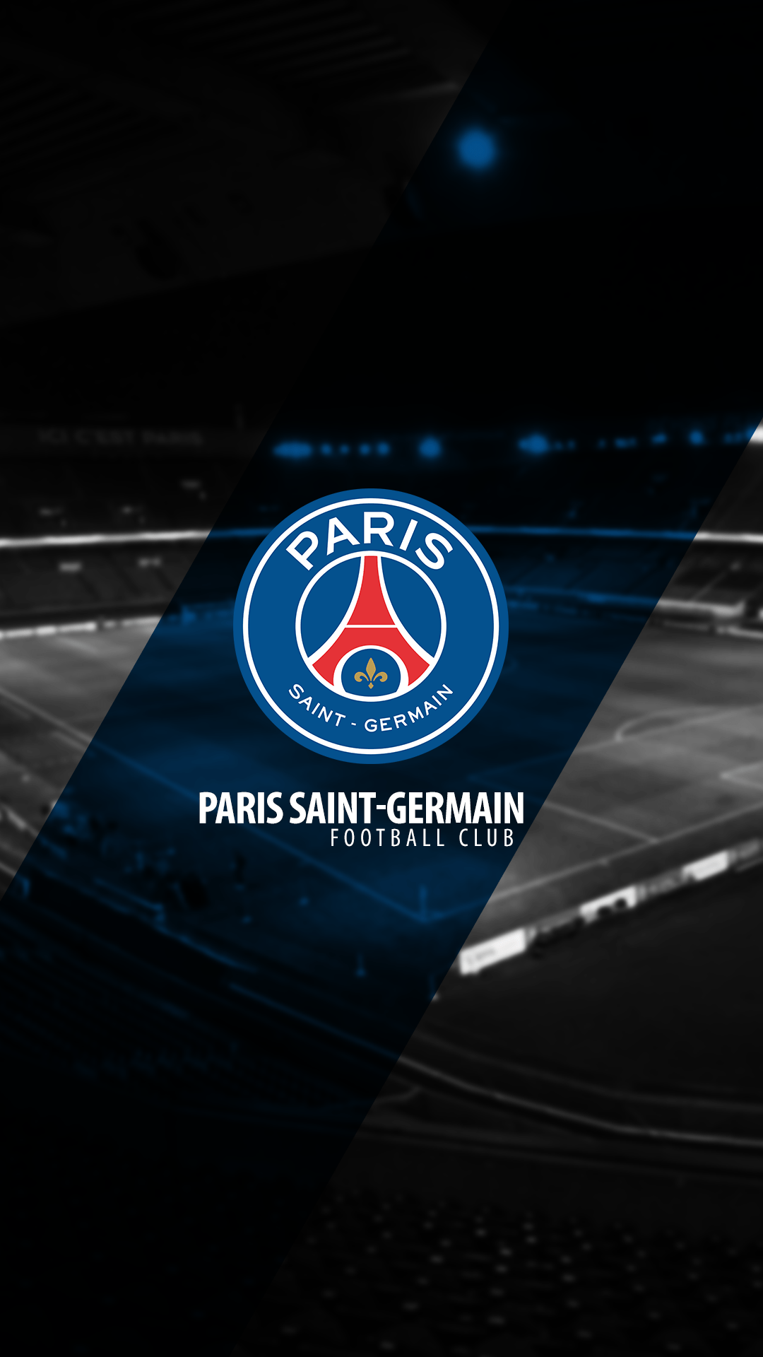 Paris Saint Germain football club logo one of the French league 1 teams  in front of a red background 2K wallpaper download