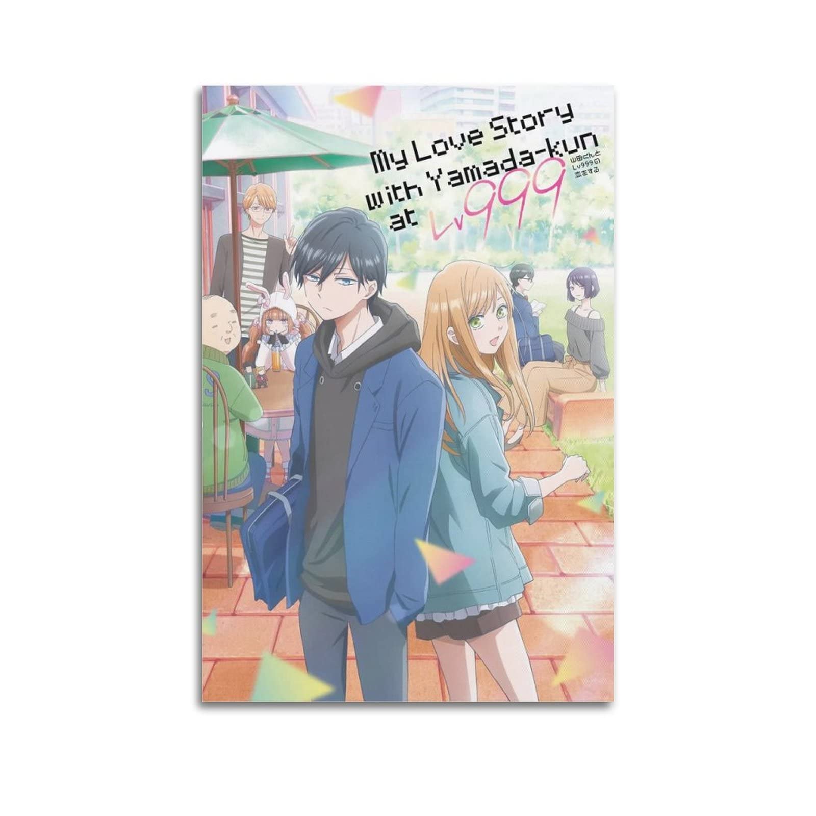 1600x1600 Anime My Love Story With Yamada Kun At Lv999 Poster For Room Aesthetics Picture Printing Canvas Wall Art Painting Gift 20x30inch(50x75cm) Unframe Style: Posters & Prints