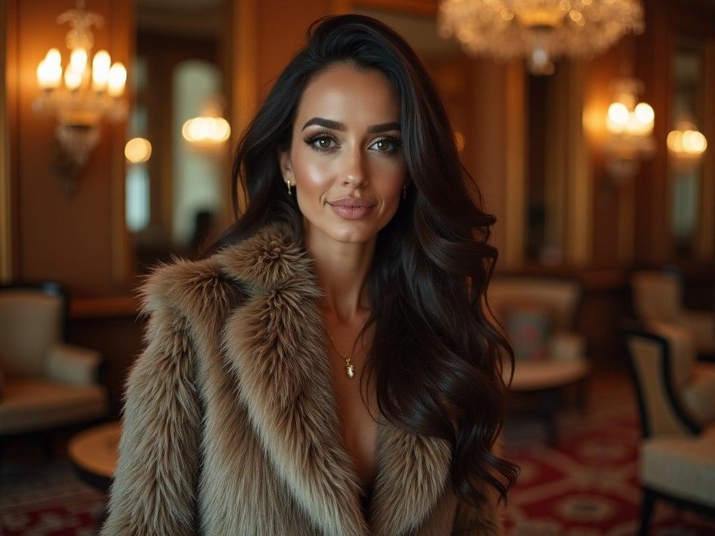 1024x768 fur coat Image generated