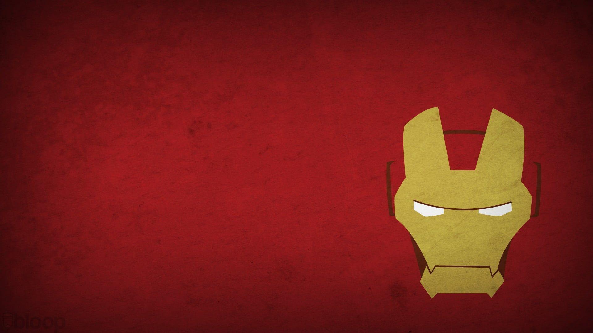 1920x1080 Iron Man illustration wallpaper, Iron Man, minimalism, Blo0p