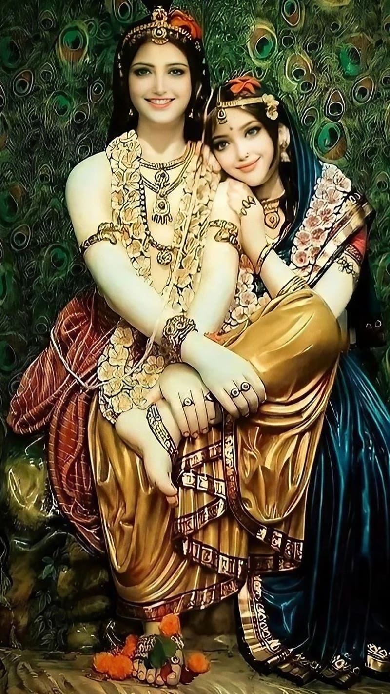 800x1422 HD krishna temple wallpaper
