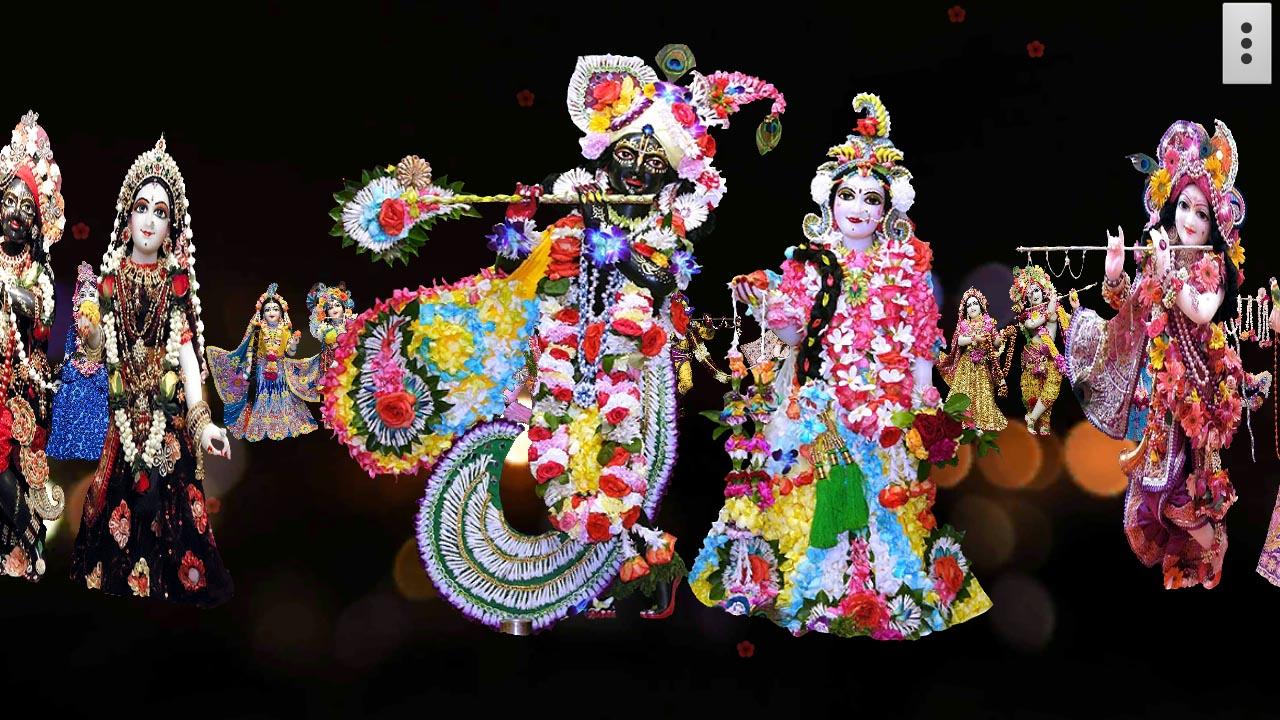 1280x720 4D Radha Krishna Murti Darshan