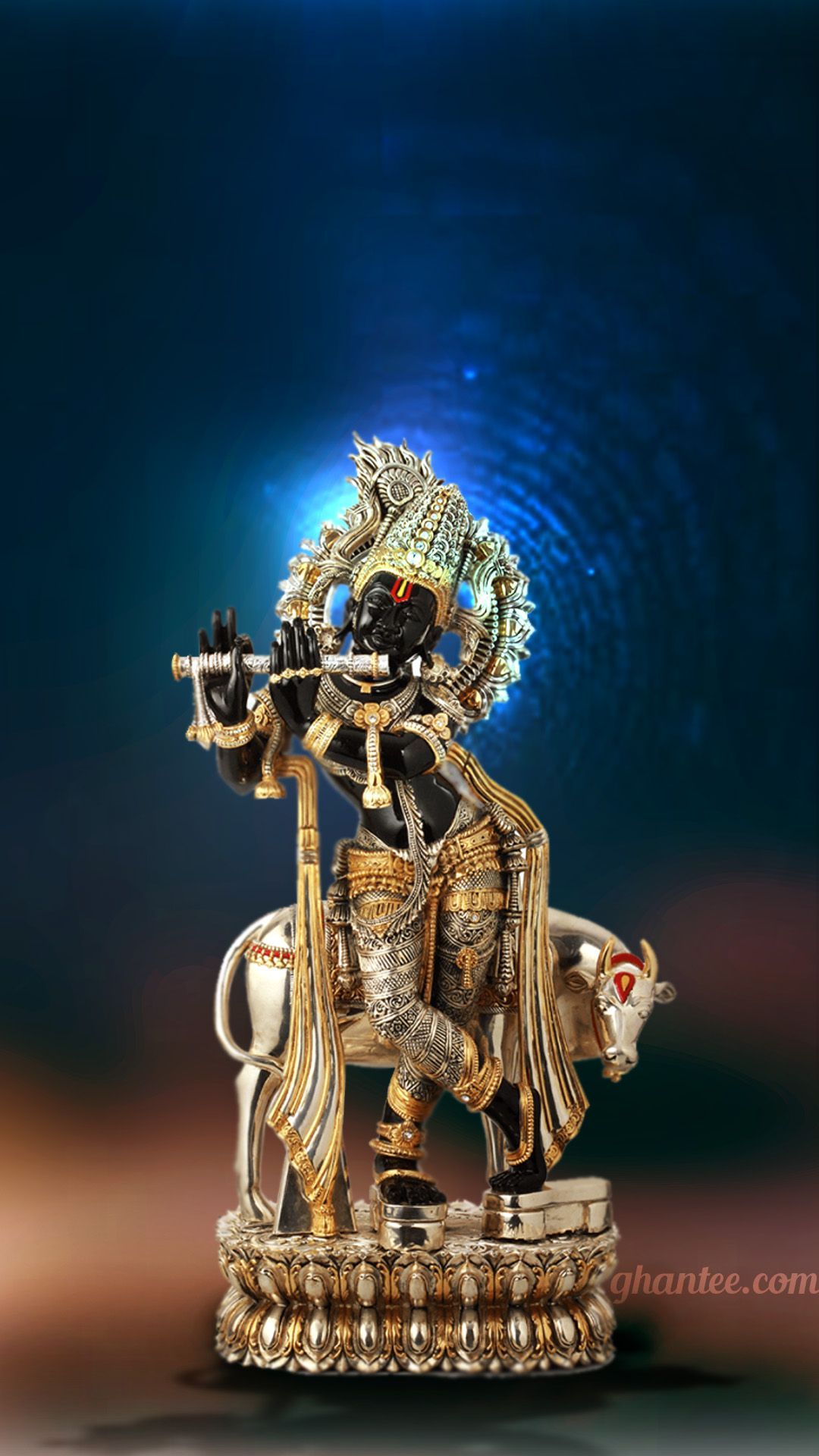 1080x1920 Krishna Statue Wallpaper