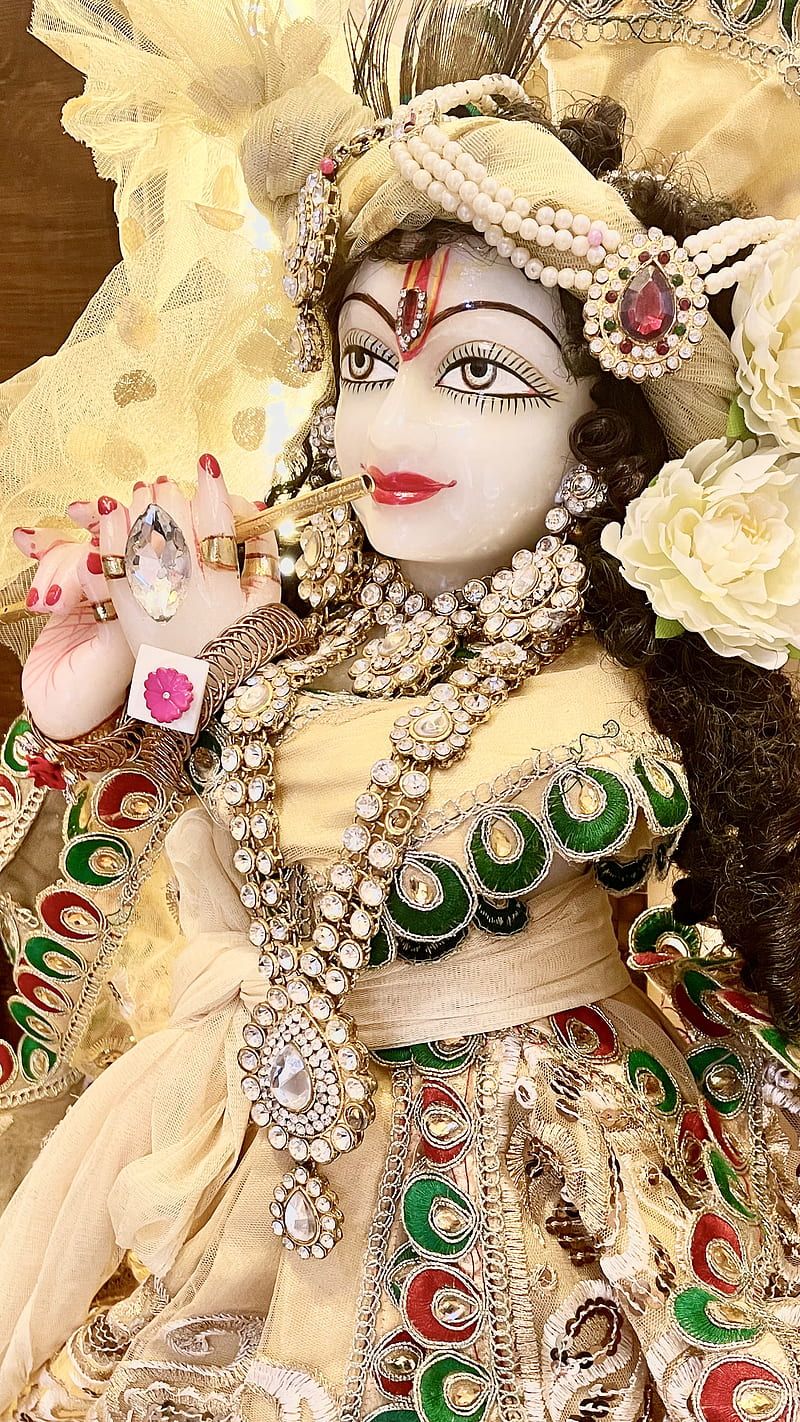 800x1422 Krishna, RADHE KRISHNA, IVORY, HINDU
