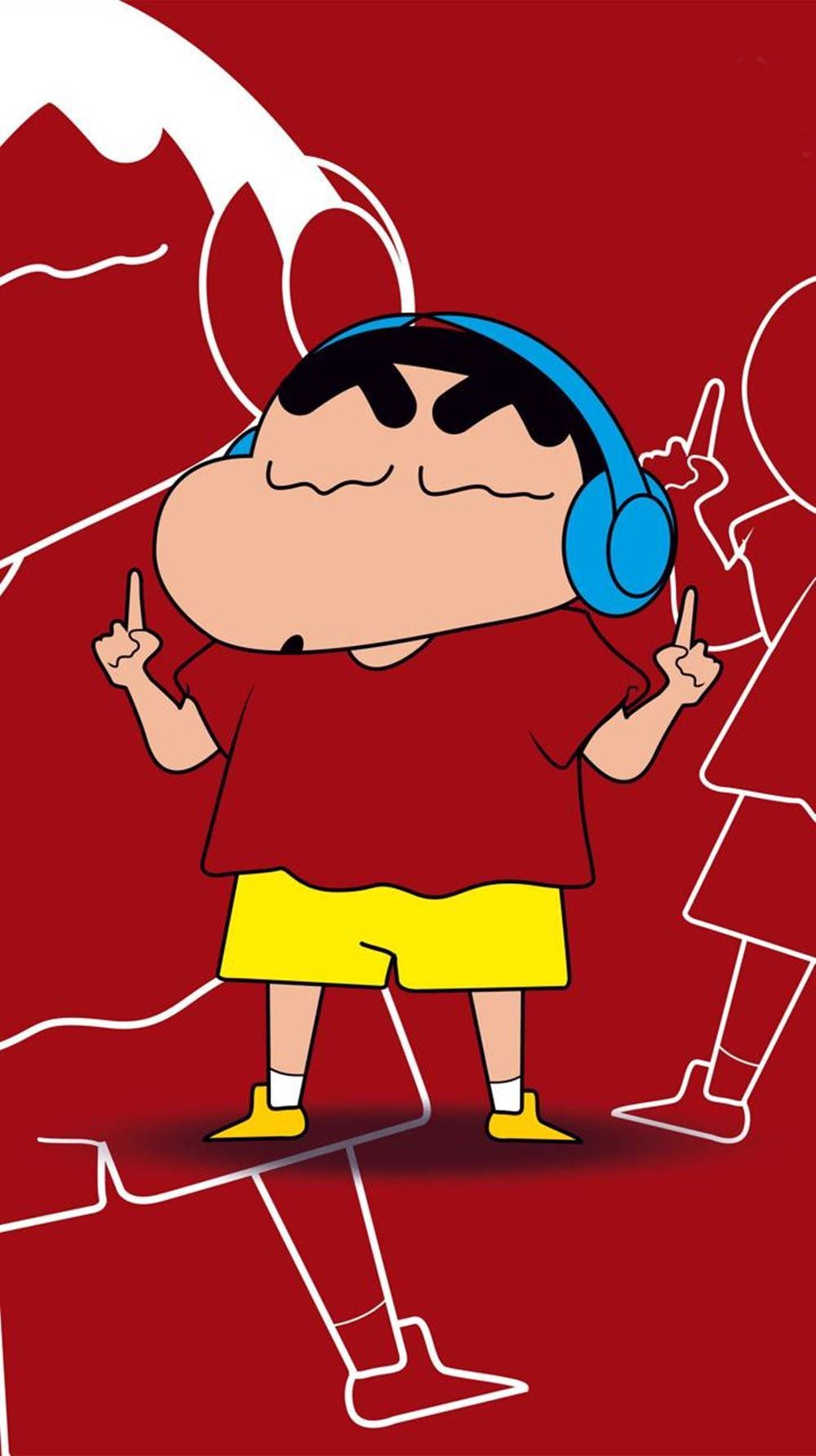 1000x1785 Shin Chan iPhone Wallpaper