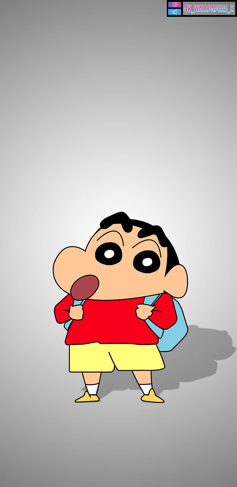 800x1644 Shin Chan, 2d, creative, funny, iphone