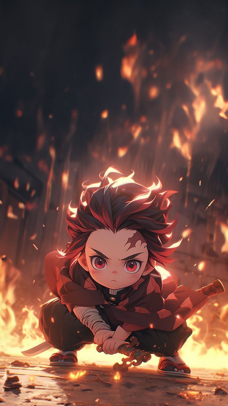 736x1308 Demon Slayer Tanjiro Kamado Wallpaper 4K