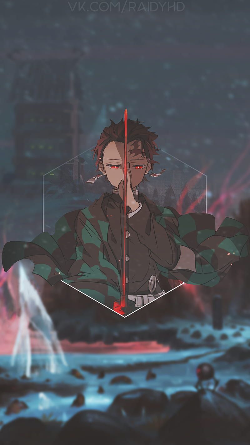 800x1422 Tanjiro Kamado, HD phone wallpaper
