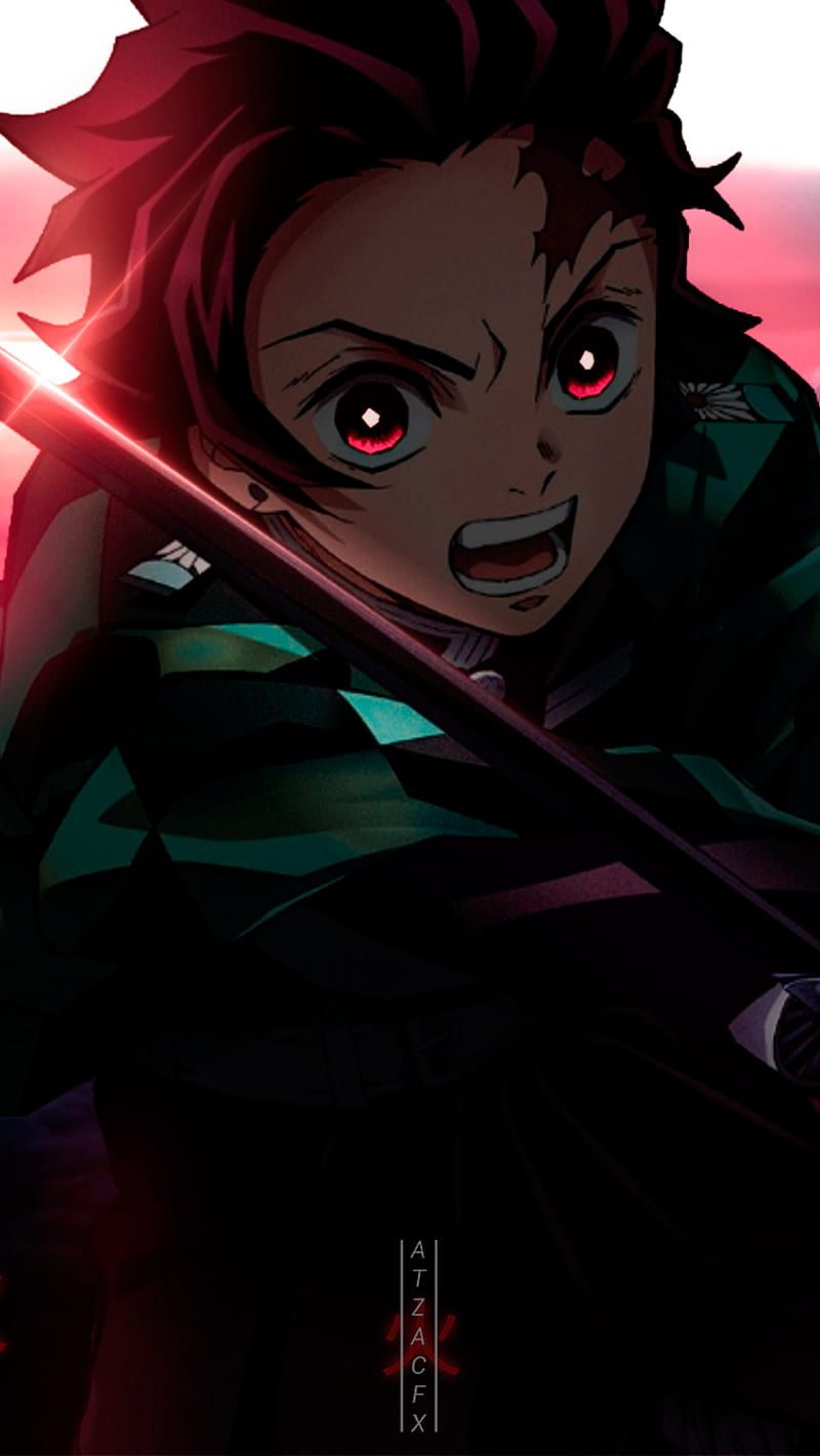 800x1422 HD tanjiro wallpaper