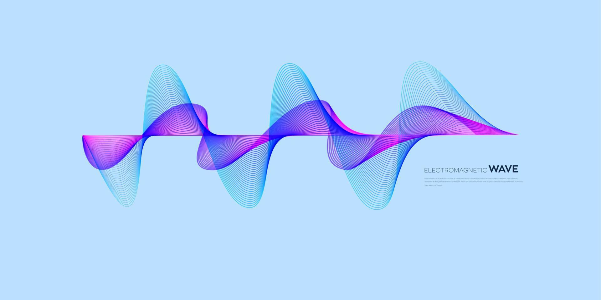 1920x960 Electromagnetic Wave Vector Art, Icon