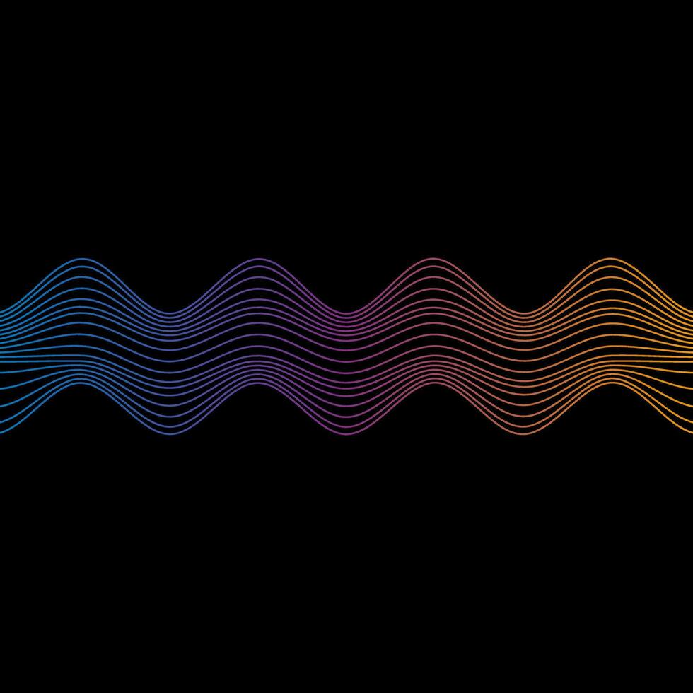 980x980 Sound wave rainbow wavy line gradients
