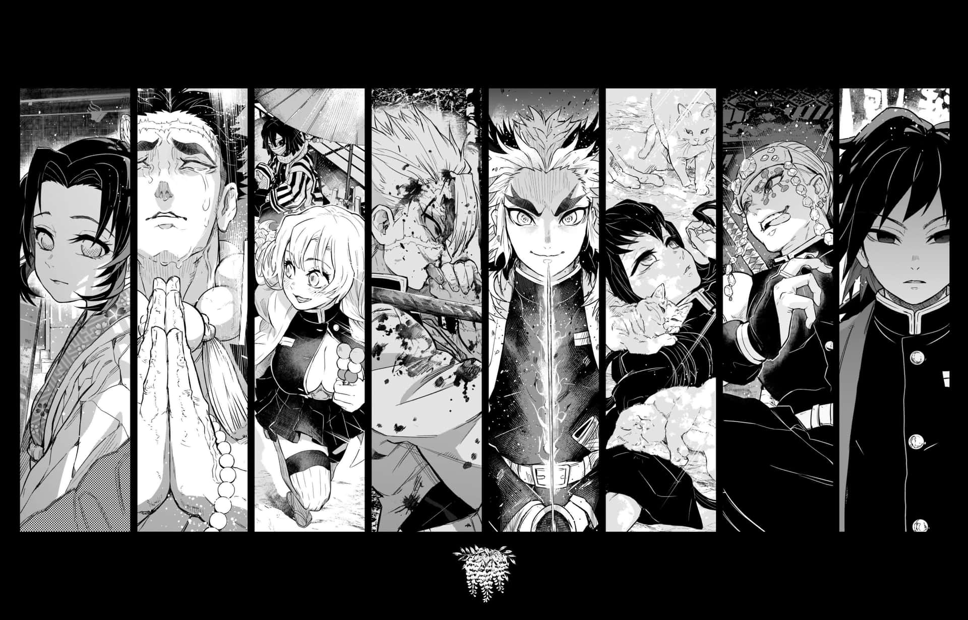 1920x1231 Artwork Of Demon Slayer Manga Wallpaper