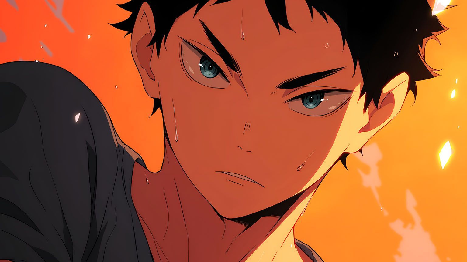 1536x864 Haikyuu Keiji Akaashi Anime Wallpaper