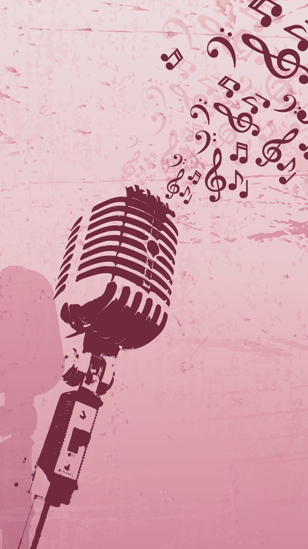 1080x1920 Free HD Retro Microphone Phone Wallpaper.4457