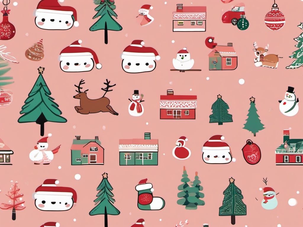 1024x768 Cute Christmas Aesthetic Wallpaper