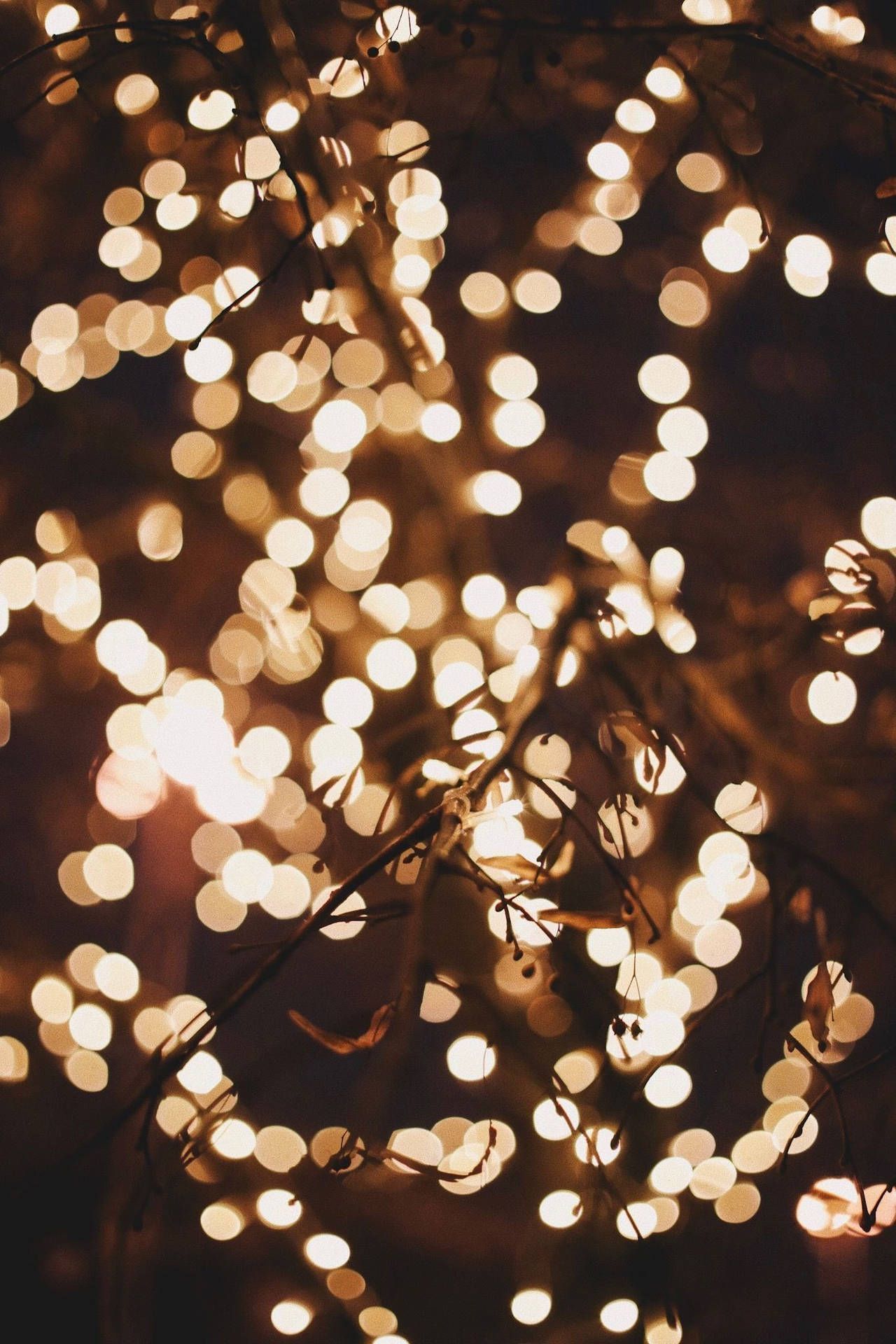 1280x1920 beautiful Christmas lights! Wallpaper