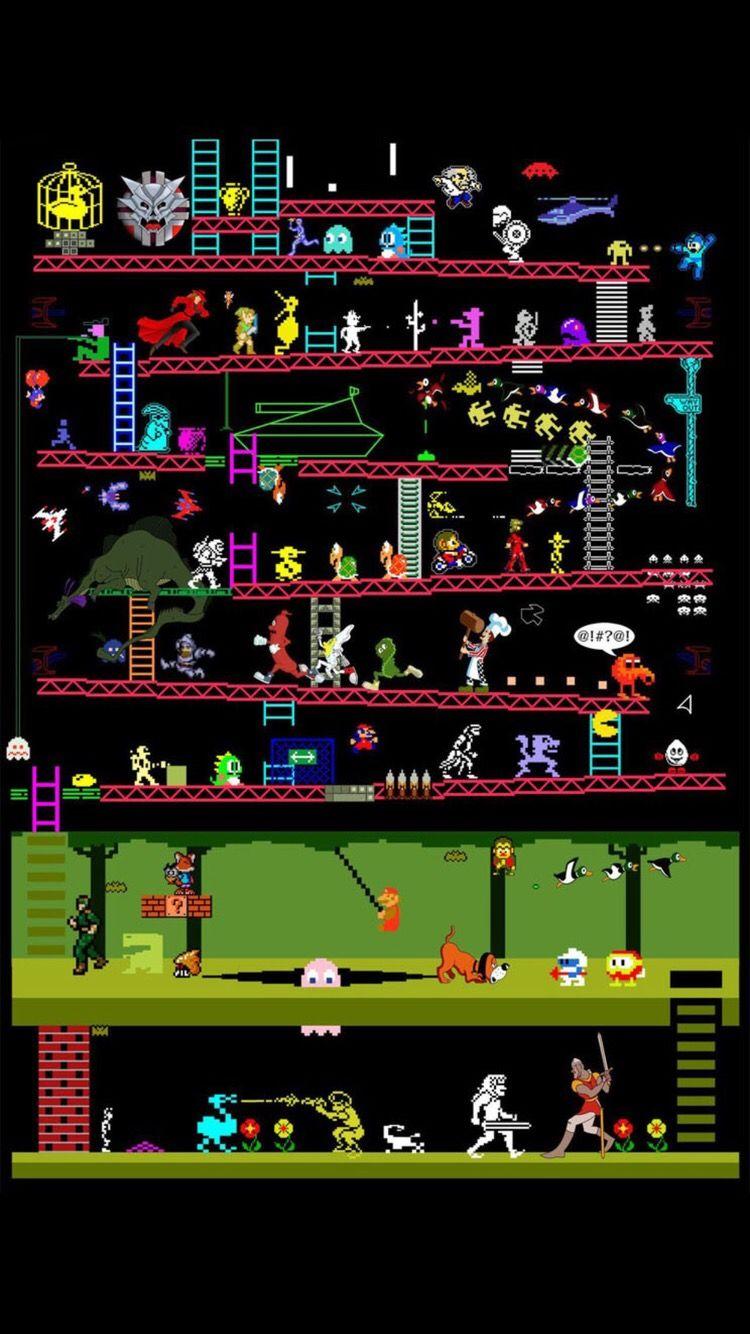 750x1334 Photo by Helen Manning. Retro Arcade Wallpaper