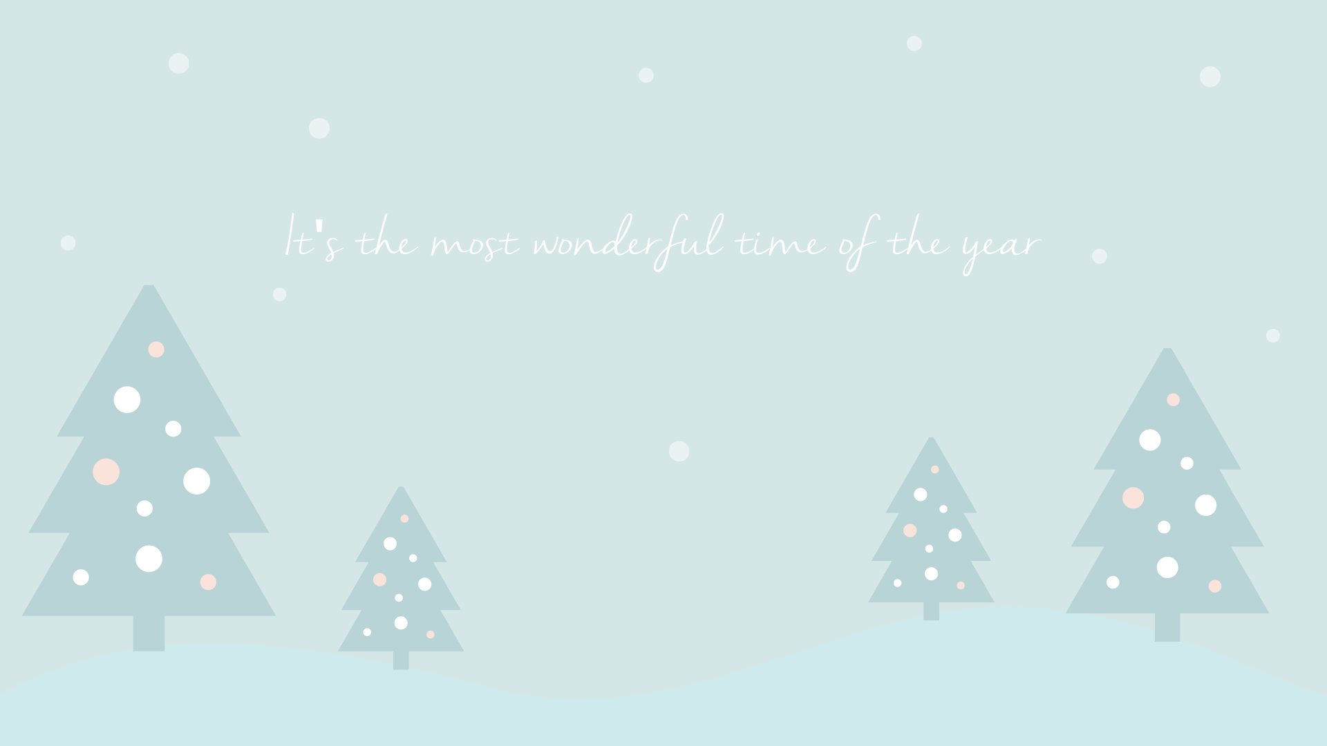 1920x1080 Pastel Aesthetic Christmas Wallpaper