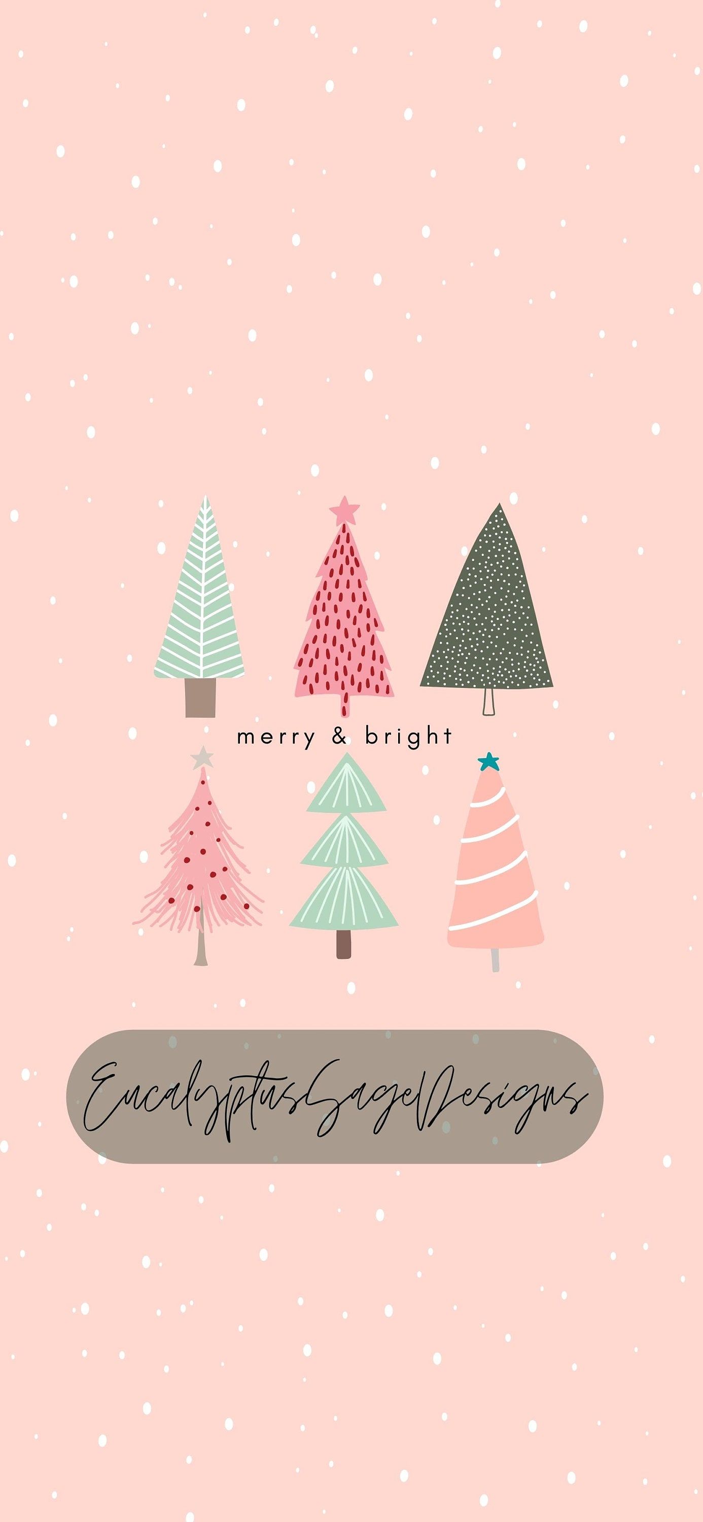 1386x3000 Preppy Christmas Wallpaper