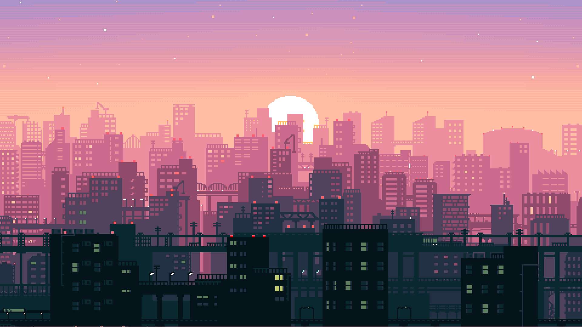 1920x1080 8 Bit Japan Wallpaper