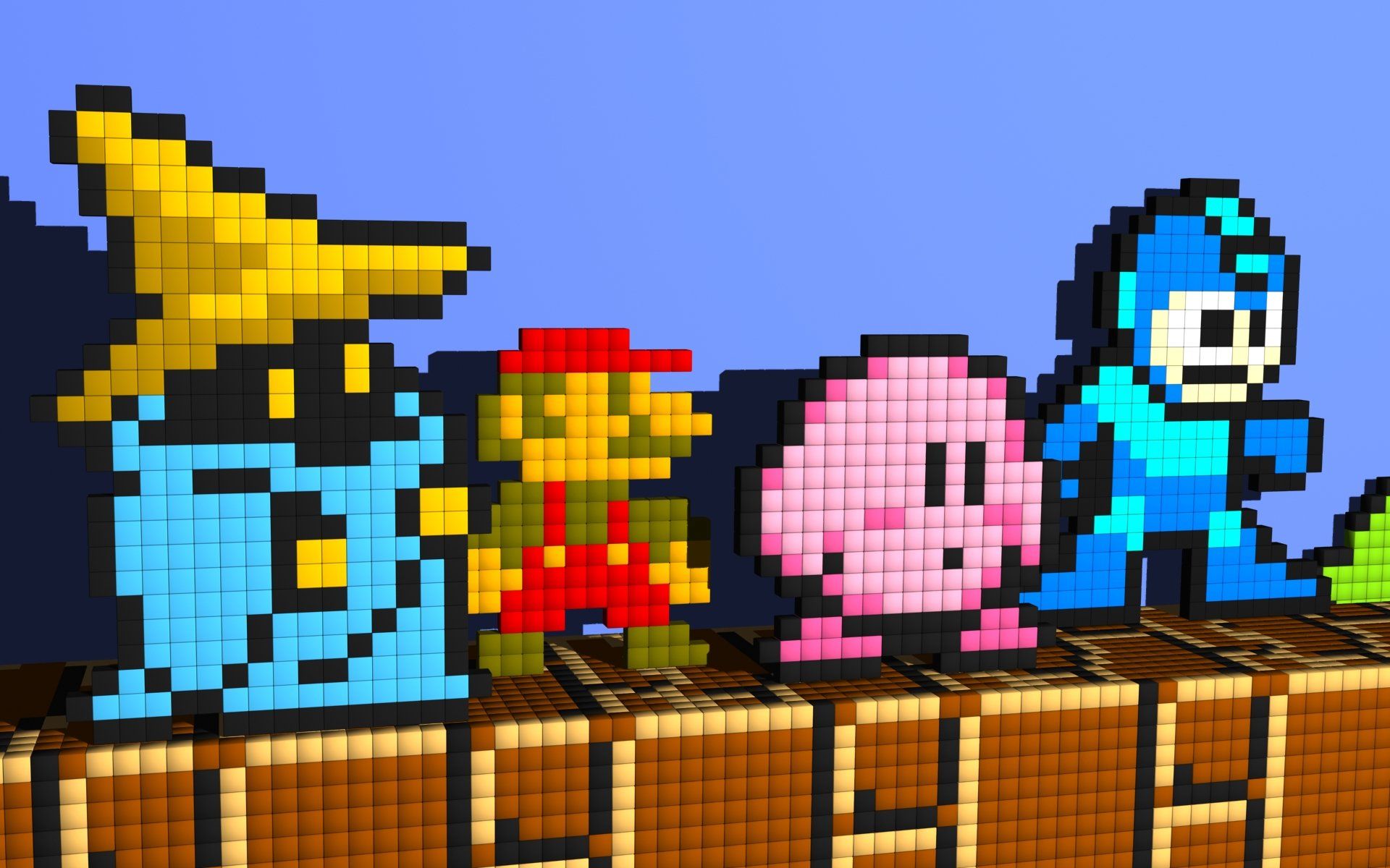 1920x1200 8 Bit Heroes: NES Collage HD Wallpaper