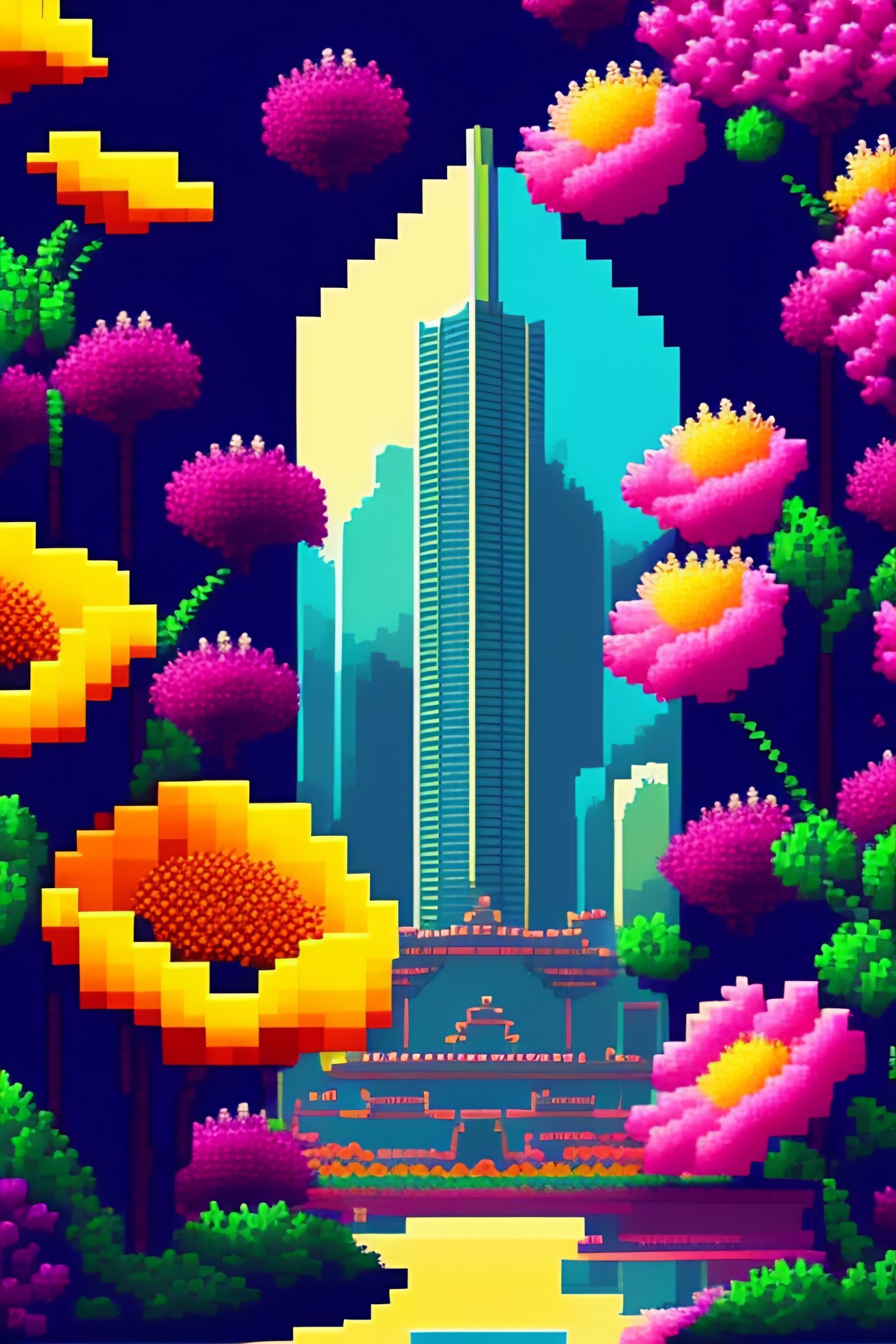 2048x3072 Lexica art tokyo. 3D pixel art