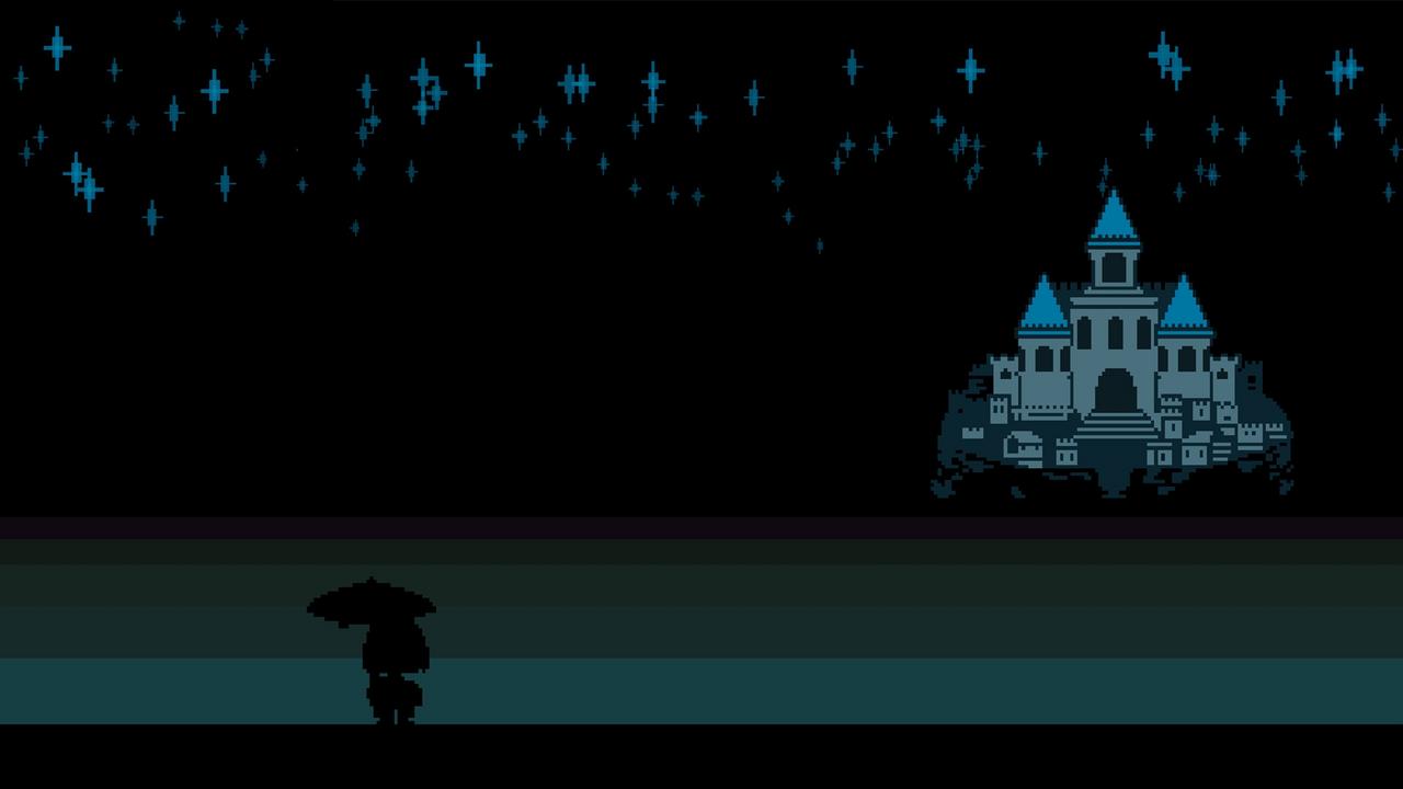 1280x720 Undertale Frisk Kingdom 8 Bit Wallpaper