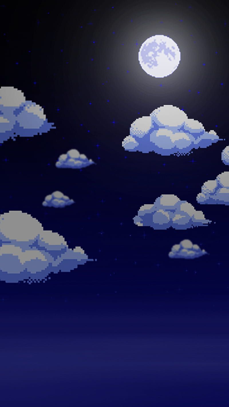 800x1422 moon, pixel, HD phone wallpaper