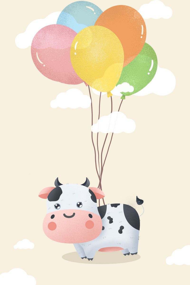 800x1199 Year Of The Ox Cartoon Pink Simple