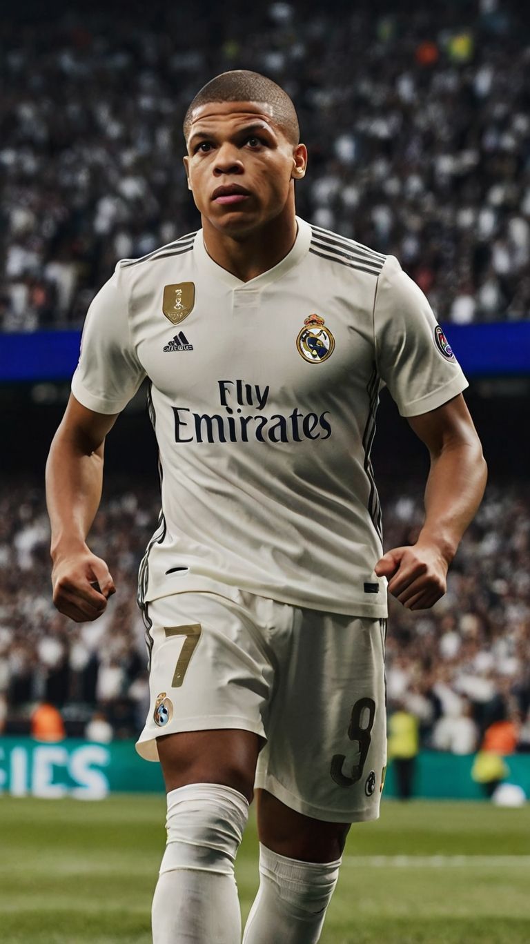 768x1368 Kylian Mbappé Mobile wallpaper in 8k