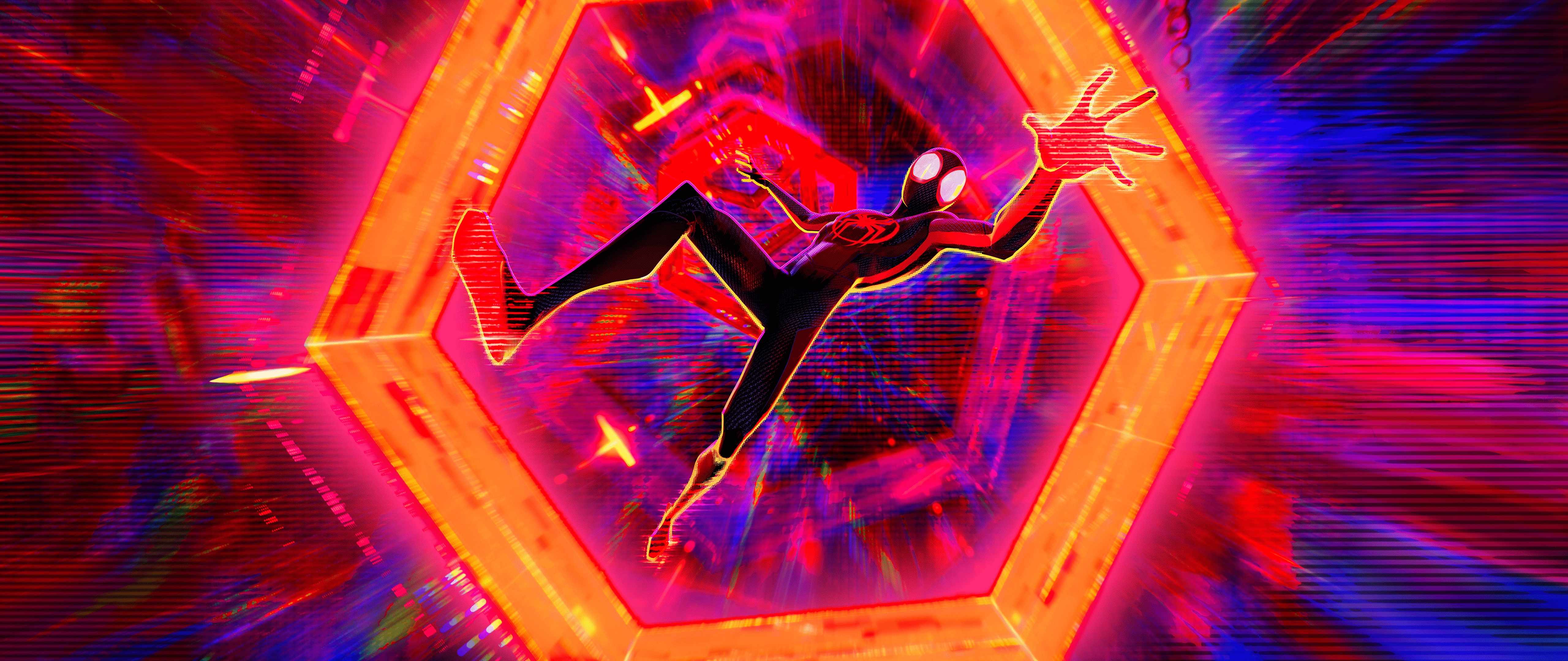 5120x2160 Across the Spider Verse 4K Wallpaper