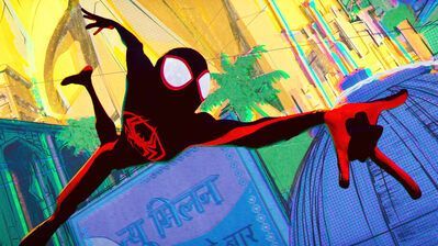 399x224 Across The Spider Verse Wallpaper 4K PC