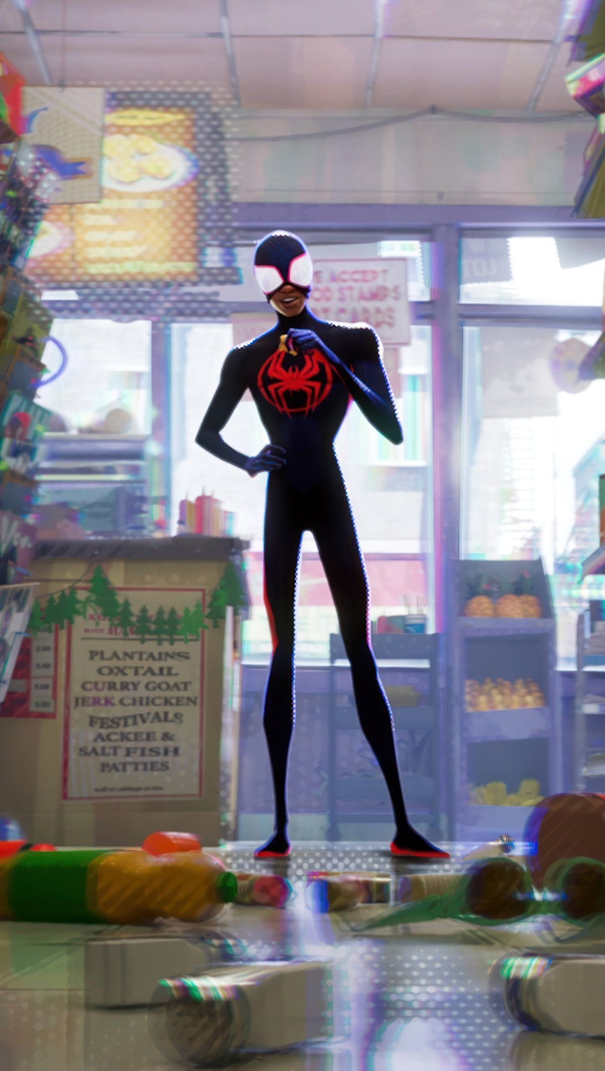 1220x2160 Miles Morales Spider Man: Across