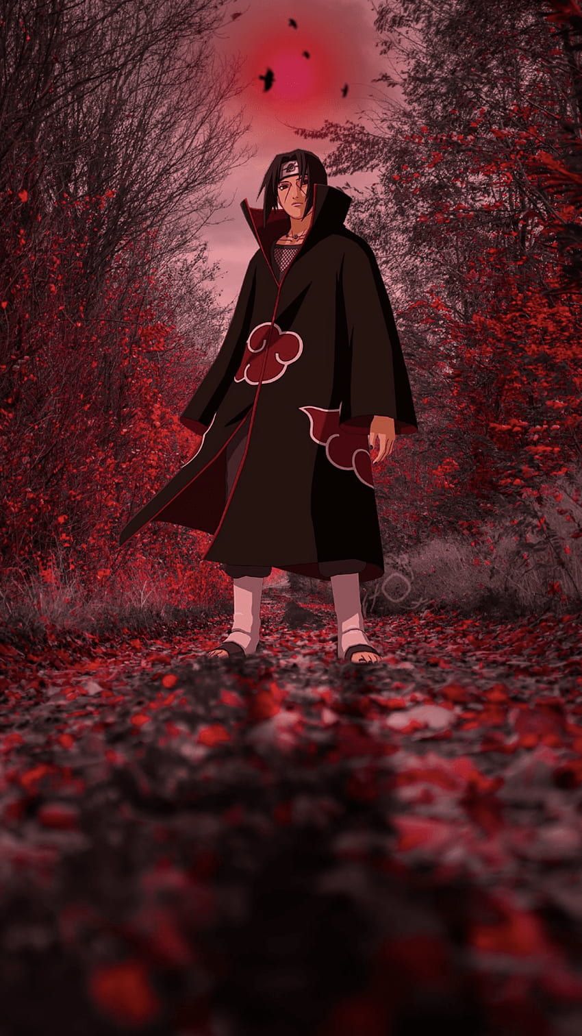 850x1512 tachi Uchiha, Itachi Sitting HD phone